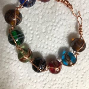 5 different hand crafted bracelets